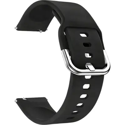 Λουράκι Smartwatch Σιλικόνης Soft Touch Universal 22mm Black