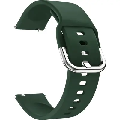 Λουράκι Smartwatch Σιλικόνης Soft Touch Universal 18mm Dark Green