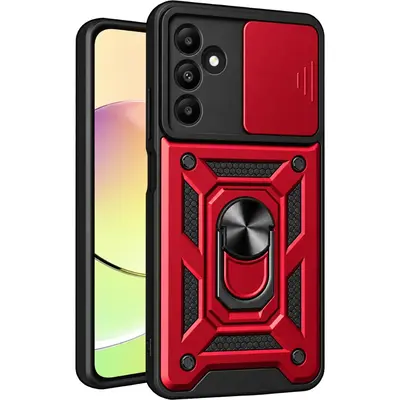 Defender Armor Ring case for Samsung Galaxy A36 5G Red