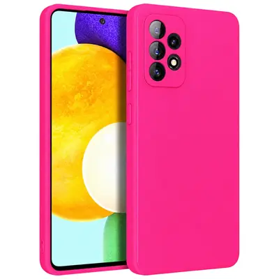 Silicon case protect lens for Samsung Galaxy A52 /52s Hot Pink