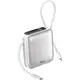 MLK+ LX17 Power Bank 10000mAh 22.5W με Ενσωματωμένα Καλώδια USB-C & Lightning SilverMLK+ LX17 Power Bank 10000mAh 22.5W με Ενσωματωμένα Καλώδια USB-C & Lightning Silver