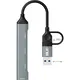 MLK+ CX001 4-in-1 Compact Hub with USB-A and USB-C