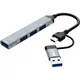 MLK+ CX001 4-in-1 Compact Hub with USB-A and USB-C
